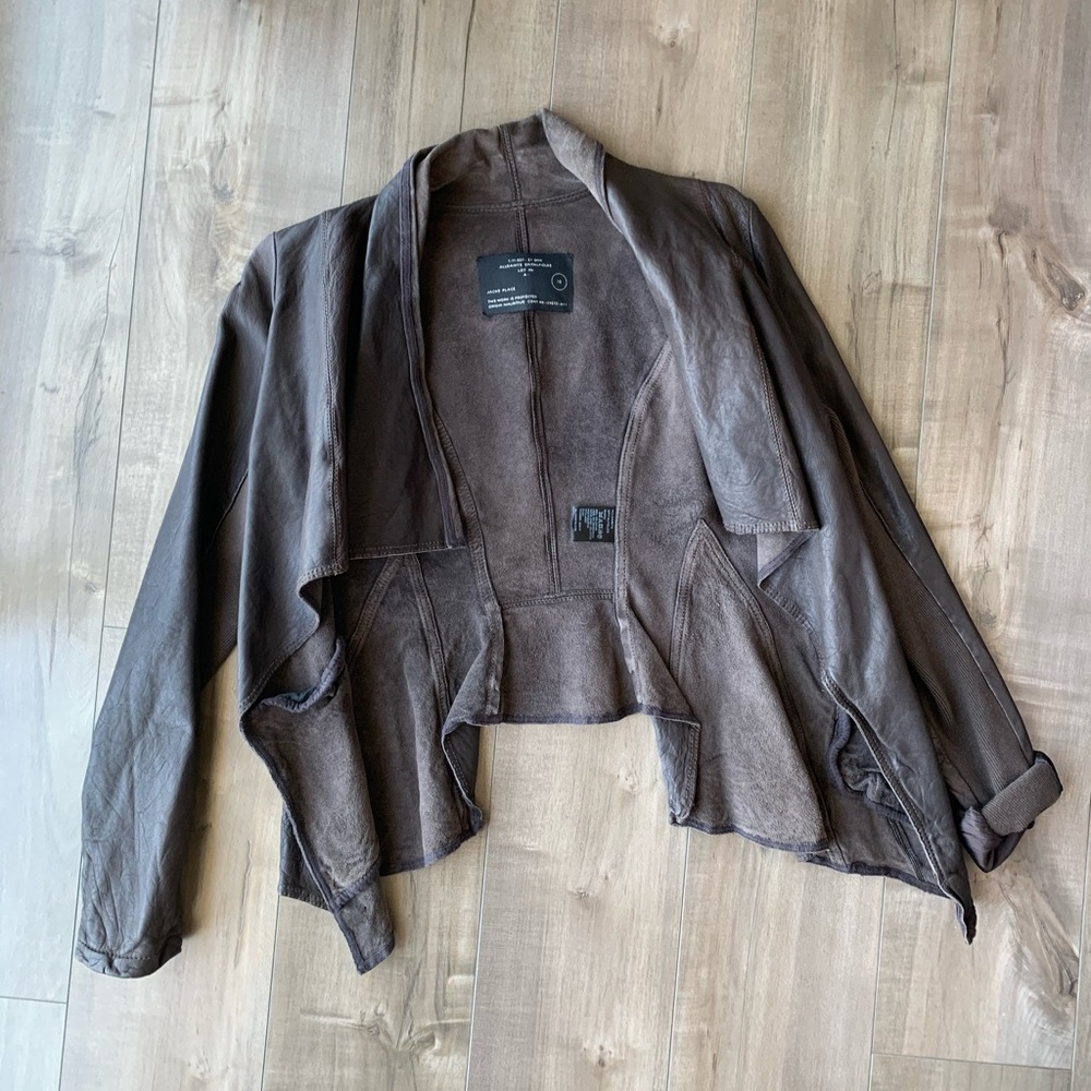 All saints leather jacket